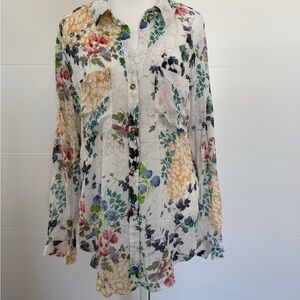 Pilcro Floral Blouse - Multicolor